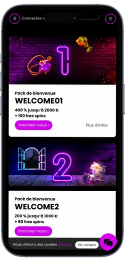 Bonus de bienvenue Love Casino