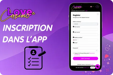 Inscription Love Casino App