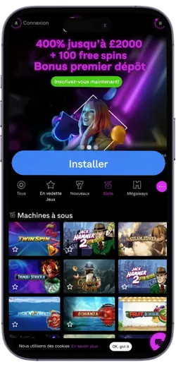 Installation Love Casino APK