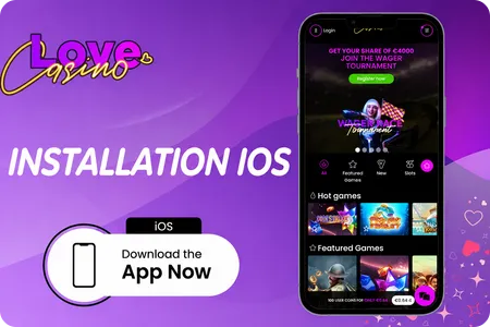 Installation iOS Love Casino