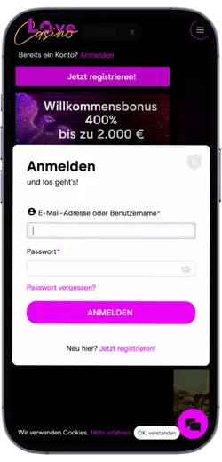 Love Casino Anmeldung DE