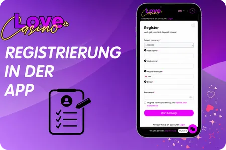 Love Casino Registrierung In Der App