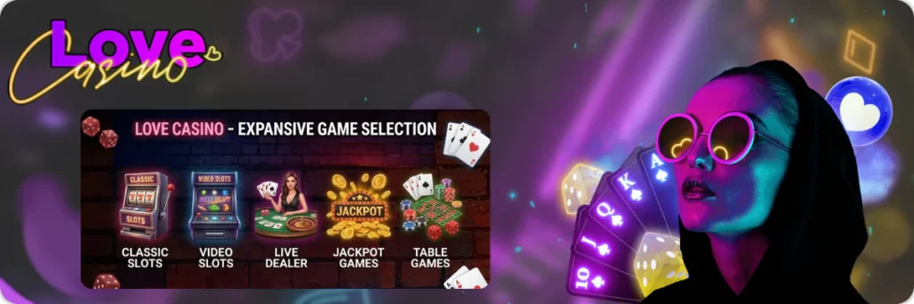 Game Selection at Love Casino