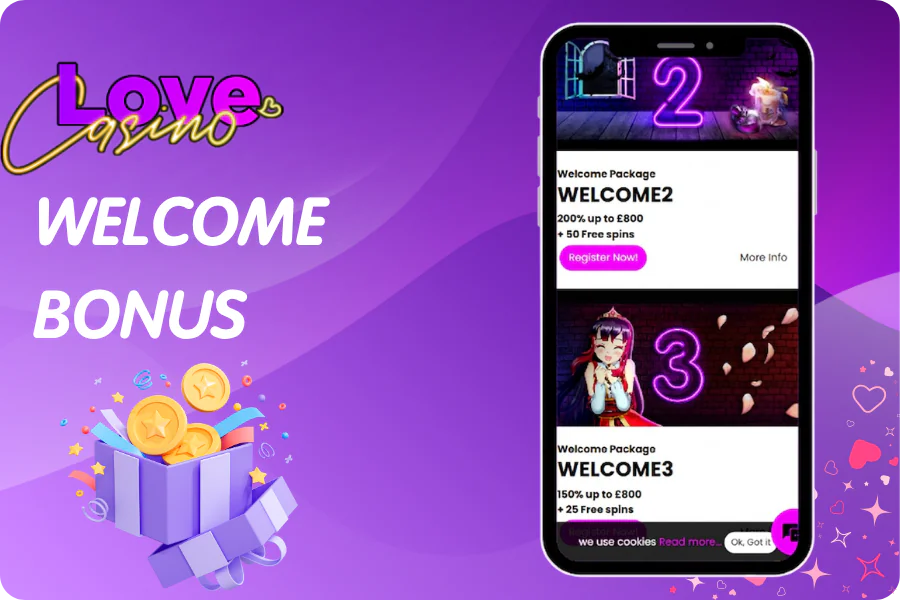 Love Casino Welcome Bonus